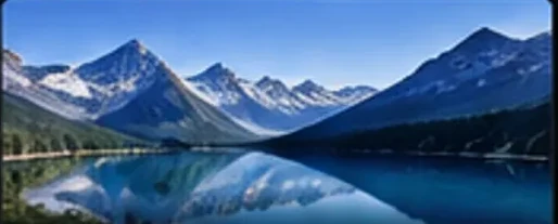A quiet lakeside travel destination