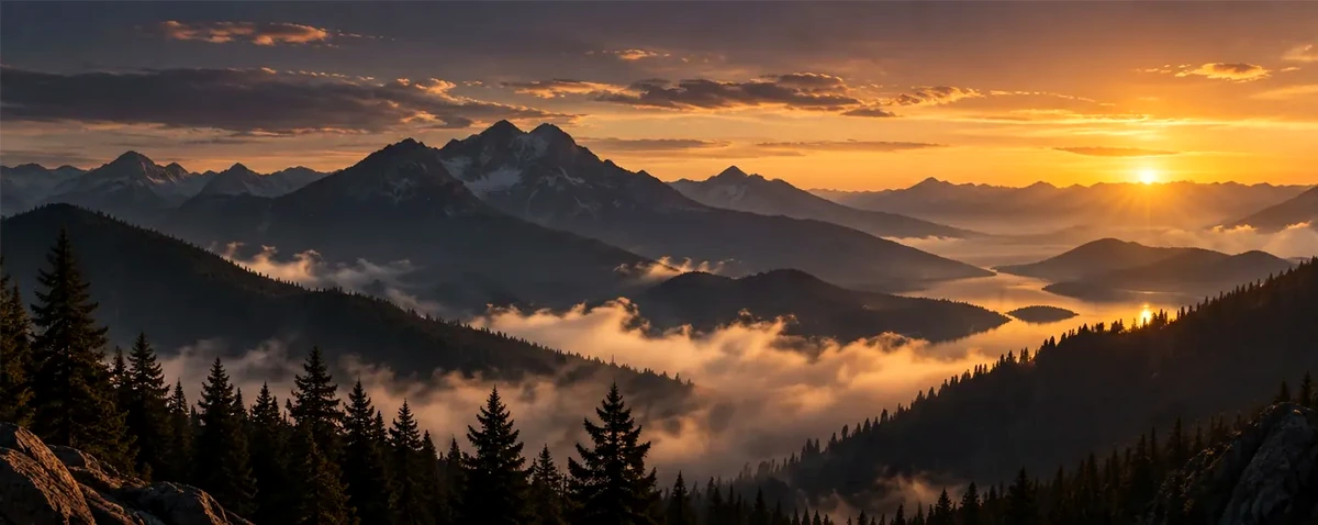 Mountain destination image representing award sweet spot planning
