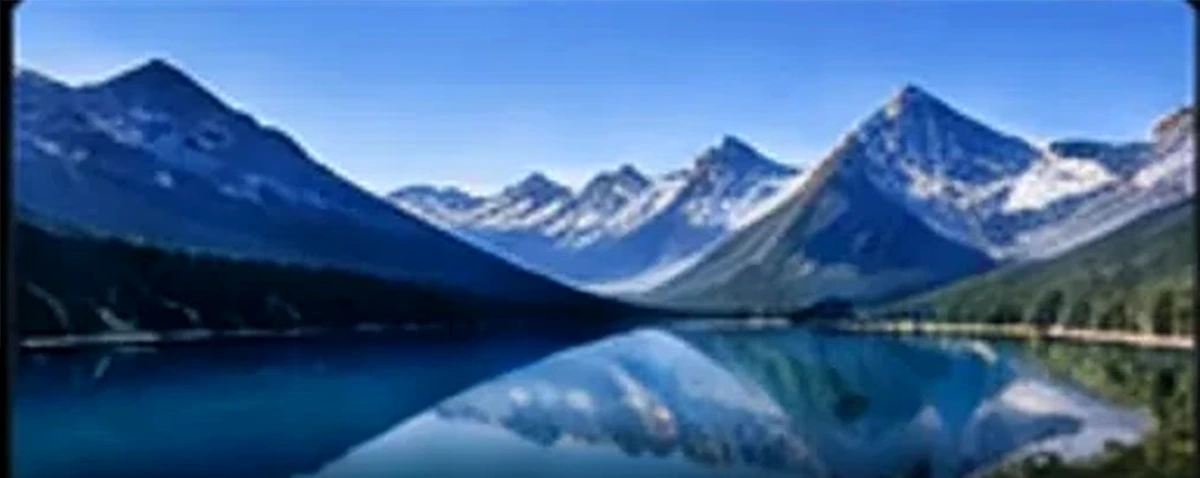 Lake and mountain image representing whether status is worth it